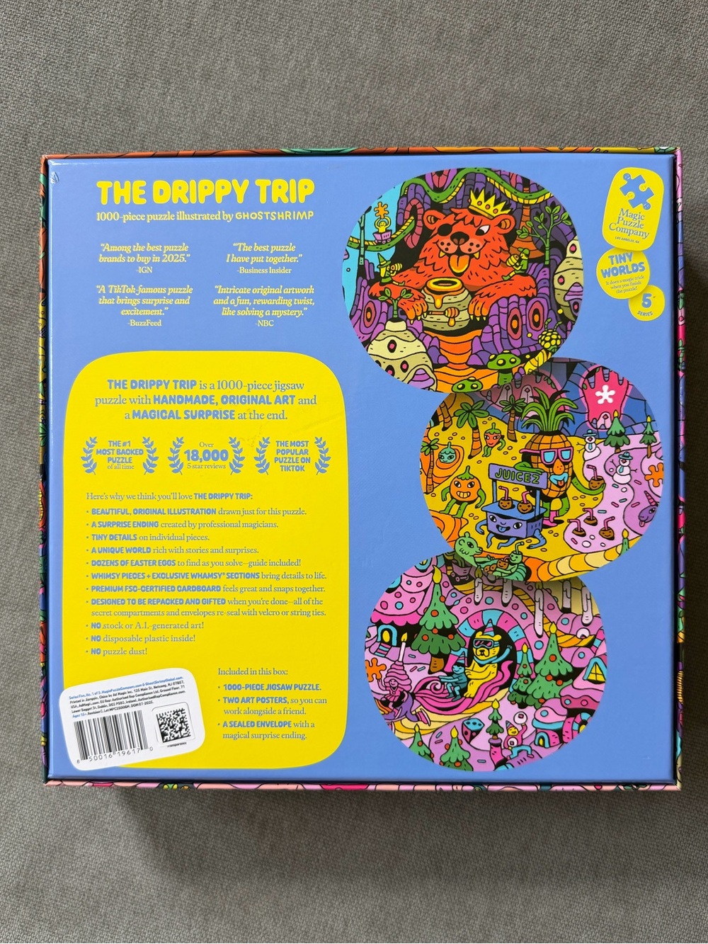 The Magic Puzzle Company Drippy Trip Puzzle 1000 pieces - Picture 2 of 3